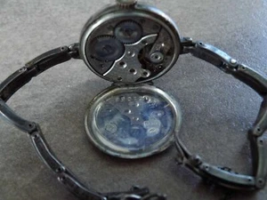 Marguerite frühe Rolex Armband Uhr geschützt 1912 Gehäuse 800 / Band Silber 935! - Bild 1 von 9