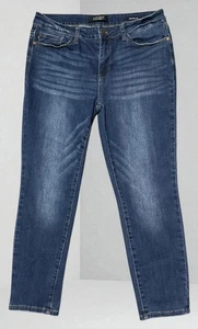 Judy Blue Jeans Women’s 31 Relaxed Fit Cropped JB82102 Dark Wash Stretch Denim - Picture 1 of 6