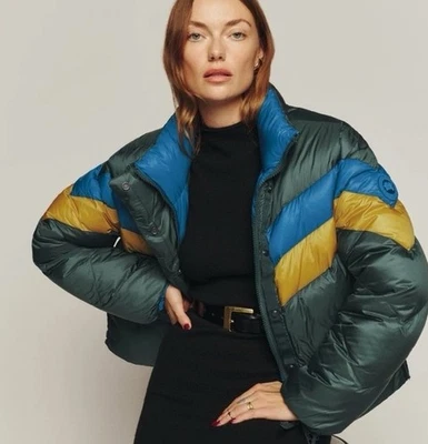 NWT Reformation x Canada Goose Mila Puffer Jacket Seaweed Multi Size : M - Image 1 of 4