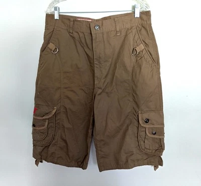 Pantalones cortos cargo True Religion para hombre - marrón, talla 34 Foto 1 de 4