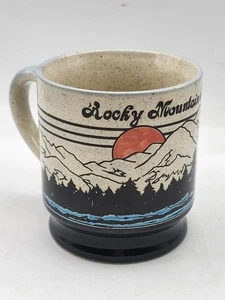 Taza de té café Estes de colección en relieve Rocky Mountain Park Colorado Mountains  - Imagen 1 de 5