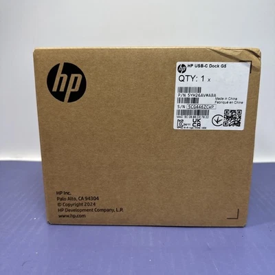 HP USB-C Dock G5 Dock HDMI DP 4K 5YH26AV#ABA: Brand New Sealed - Image 1 of 4