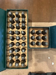 Markrite 1/4” 11600 Steel Figures Letters & Numbers Stamps Punch Original Boxes - Picture 1 of 12