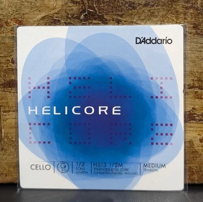 D'Addario Helicore Cello Single G String 1/2 Scale  H513 1/2M Medium Tension NEW - Image 1 of 4