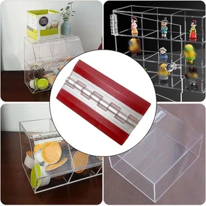 8) Cerniera continua acrilica trasparente compatta per portagioie e armadietti - Foto 1 di 12