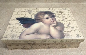 Vintage Angeli di Raffaello Cherubini Stazionario Box Set Carta, Buste e Biglietti - Foto 1 di 6