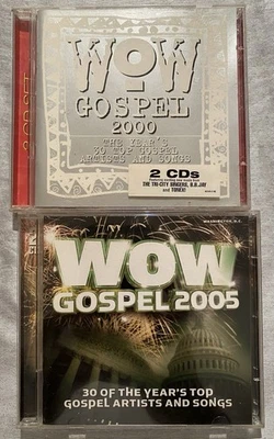 Lot Of 2 Wow Gospel Music CDs 30 Top Gospel Artists For 2000 & 2005 Foto 1 de 4