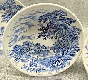 Wedgwood Countryside Blue Berry Schüsseln 5 1/8" Henoch England Geschirr 4er Set - Bild 1 von 6