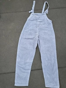 Lucy & Yak Dungarees Cord - Light Wash Blue Corduroy - Picture 1 of 4