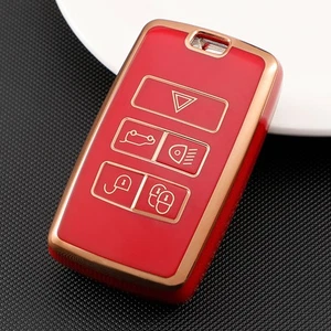Red Slim Key Fob Case for For JAGUAR XE XF XK EPACE FPACE Easy to Install - Picture 1 of 7
