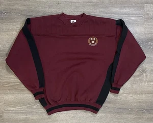 Sudadera De Colección Bordada Medio Oeste Harvard Escudo Carmesí Cuello Redondo Talla L - Imagen 1 de 10