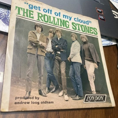 the rolling stones get off of my cloud-45 rpm w/p.sleeve london vinyl vg - Image 1 of 4