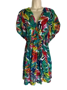 Lauren Ralph Lauren Farrah Swimsuit Cover Up Dress XL Rainforest Cruise Resort - Picture 1 of 4