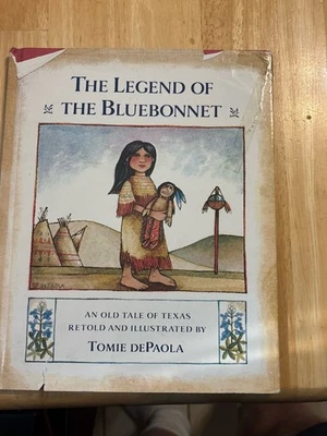 SIGNED!! The Legend of the Bluebonnet by Tomie DePaola G+/VG+ Foto 1 de 4