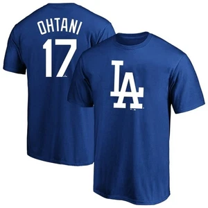 Herren Fanatics Shohei Ohtani Los Angeles Dodgers Name & Nummer Trikot T-Shirt L - Bild 1 von 3