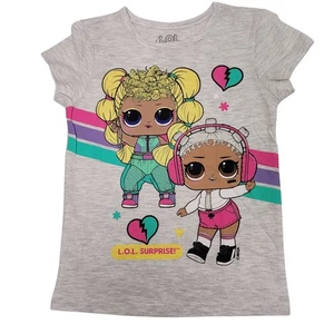 L.O.L. Sorpresa! T-shirt manica corta bambina girocollo grigio taglia 4 - Foto 1 di 6
