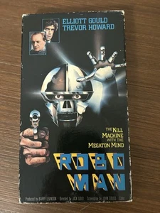 Robo Man (VHS, 1989) Sci-Fi Thriller Cyborg Elliott Gould Trevor Howard VTG Who? - Picture 1 of 3