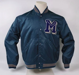 Chevignon Jacke Bomberjacke dunkelblau Gr. L Men`s Sport vintage 90s - Picture 1 of 11