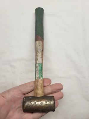 Martillo Hackett de colección de latón 15,3 OZ HERRAMIENTA EE. UU.  Foto 1 de 4