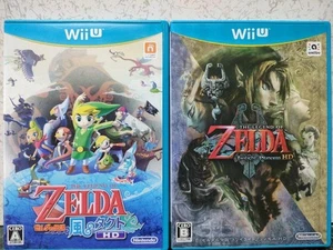THE LEGEND OF ZELDA Twilight Princess HD & The Wind Waker HD Wii U Set 2Games - Picture 1 of 4