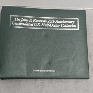 The John F Kennedy 25th anniversary US half dollar collection 3 Pages Only - Picture 1 of 4