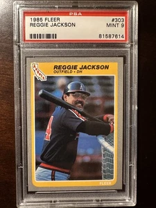 Fleer Reggie Kackson PSA 9 1985 - Foto 1 di 2