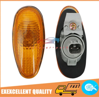 A PAIR AMBER SIDE MARKER LIGHTS For 01-03 MITSUBISHI JDM LANCER 03 04 05 06 EVO - Image 1 of 4