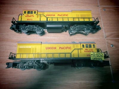 Lionel 6-8564 O Gauge Union Pacific U36B Powered Locomotive & 6-8573 DUMMY . - Image 1 of 4