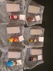 (Lot Of 6) Avon Glass Christmas Light Covers Angel Santa Mrs.Claus Toy Soldier