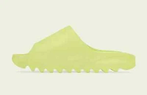 Size 12 - Adidas Yeezy Slide Glow Green (2021 Release) - Picture 1 of 4