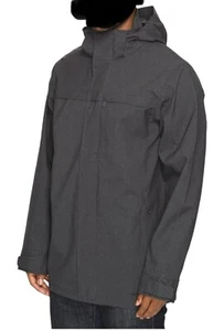 ExOfficio LESHAN Men Jacket M Dark Color Removable Hood stand up Collar New - Picture 1 of 4