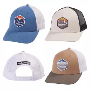 AVALANCHE Canvas Mesh Snap Back Trucker Hat - Picture 1 of 4