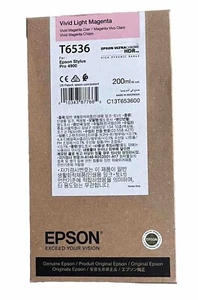 Tinta genuina Epson T6536 Vivid Light Magenta Ultrachrome HDR 4900 octubre 2021 - Imagen 1 de 3