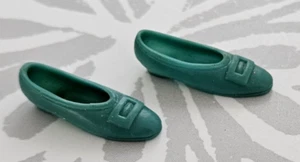 VINTAGE BARBIE FRANCIE JAPAN SQUISHY MOD TÜRKIS AQUA BLAU SCHNALLE PUMP SCHUHE - Bild 1 von 8