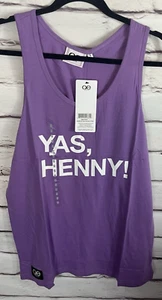 NWT Queer Eye Unisex Size S Purple ''Yas Henny'' Tank Top 100% Cotton - Picture 1 of 6