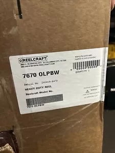 Reelcraft 7670 OLPBW Spring Return Hose Reel, 3/8 In Hose Dia. 70 Ft Length - Picture 1 of 6