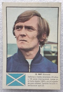 Soccer Card David Hay 1974 World Cup Scotland Celtic Chelsea Vtg Argentina Edt - Picture 1 of 3