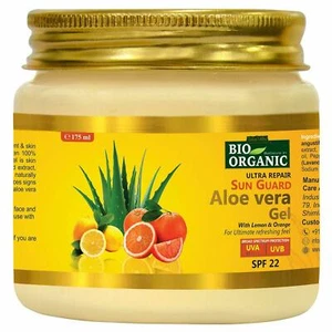 Indus Valley BIORGANIC Sun Guard Aloe Vera Gel With Lemon & Orange 175 ml - Picture 1 of 5