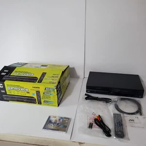 New Open Box JVC DR-MV80B DVD Video Recorder VCR VHS Combo Player HDMI Remote - Picture 1 of 18