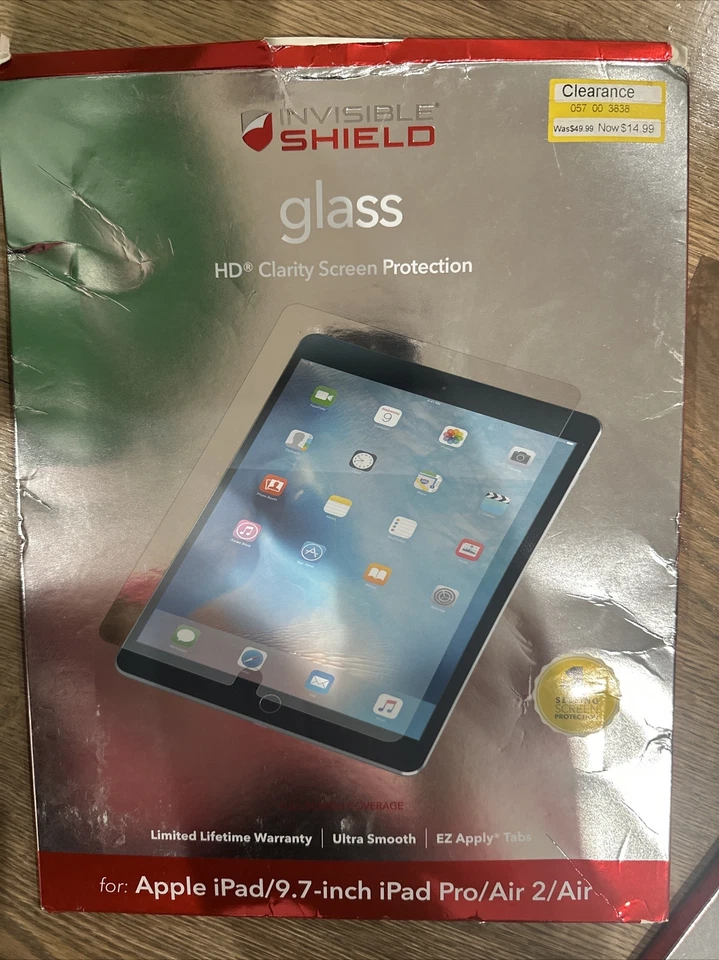 Zagg Invisible Shield Glass Screen Protector For Apple Ipad 9.7in IPad Pro Air - Image 1 of 1