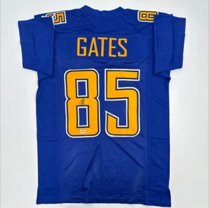 Antonio Gates Autographed/Signed Jersey Beckett Sticker Royal Blue /color Rush - Picture 1 of 1