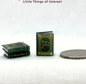 1:24 Scale Book PETER PAN Illustrated Miniature Book 1/2" Captain Hook Lost Boys - Bild 1 von 6