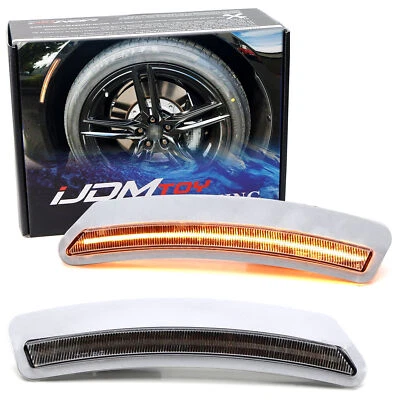 Amber Full LED Strip Clear Wheelarch Side Markers For 2018-up Lexus LC 500 500h - Image 1 of 4