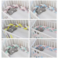 Crib Protector Baby Bed Bumper 3-Strand Knot Newborn Cushions Home Decor Pillow