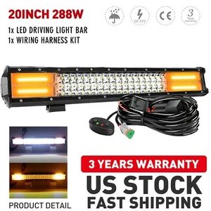 20" Inch LED Work Light Bull Bar Combo Kit For Toyota 4Runner Tacoma RAV4 90-18 - Picture 1 of 12