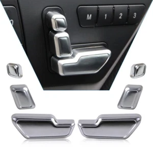 Silber Knopf Schalter Abdeckung Chrom Für Mercedes-Benz E-Klasse W212 6pcs Set - Bild 1 von 5