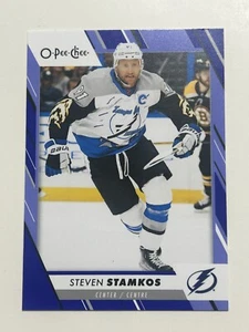 Steven Stamkos 2023-24 O-Pee-Chee Blue Border #10 Tampa Bay Lightning - Picture 1 of 11
