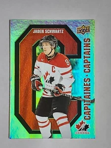 JADEN SCHWARTZ Canada Captains 2021-22 Upper Deck Tim Hortons Canada NHL CC-14 - Picture 1 of 2