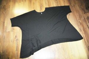 Layered Look Bogen-Big-Ballon-Tunika-Shirt Knoten-Bänder Black 100 CM Wide
