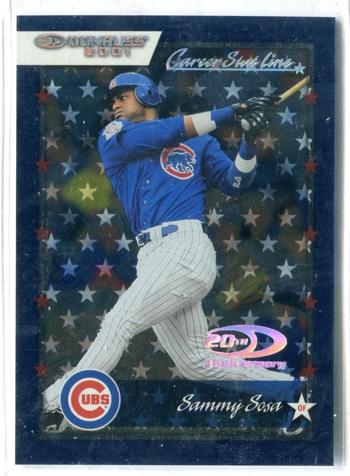 2001 Donruss Sammy Sosa Career Stat Line Insert Parallel #23 /231 CHICAGO CUBS - Image 1 of 1